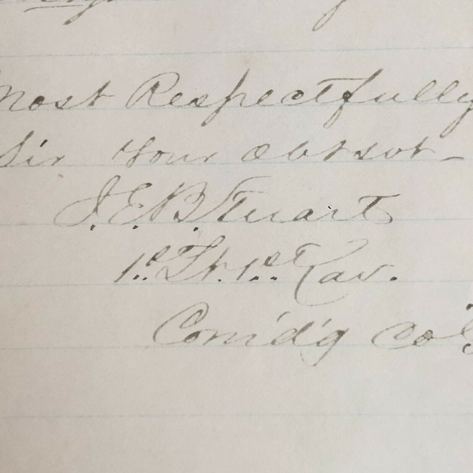 J.E.B. STUART * Beckett BAS * Handwritten Autograph Letter Signed * Confederate