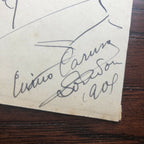 ENRICO CARUSO * Beckett BAS * Hand Signed Drawing Self Portrait Autograph *