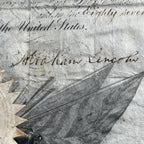 ABRAHAM LINCOLN * PSA/DNA * Autograph Document Same Week as Emancipation Signed