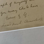 WINSTON S. CHURCHILL * JSA LOA * Authentic Handwritten AUTOGRAPH Letter SIGNED