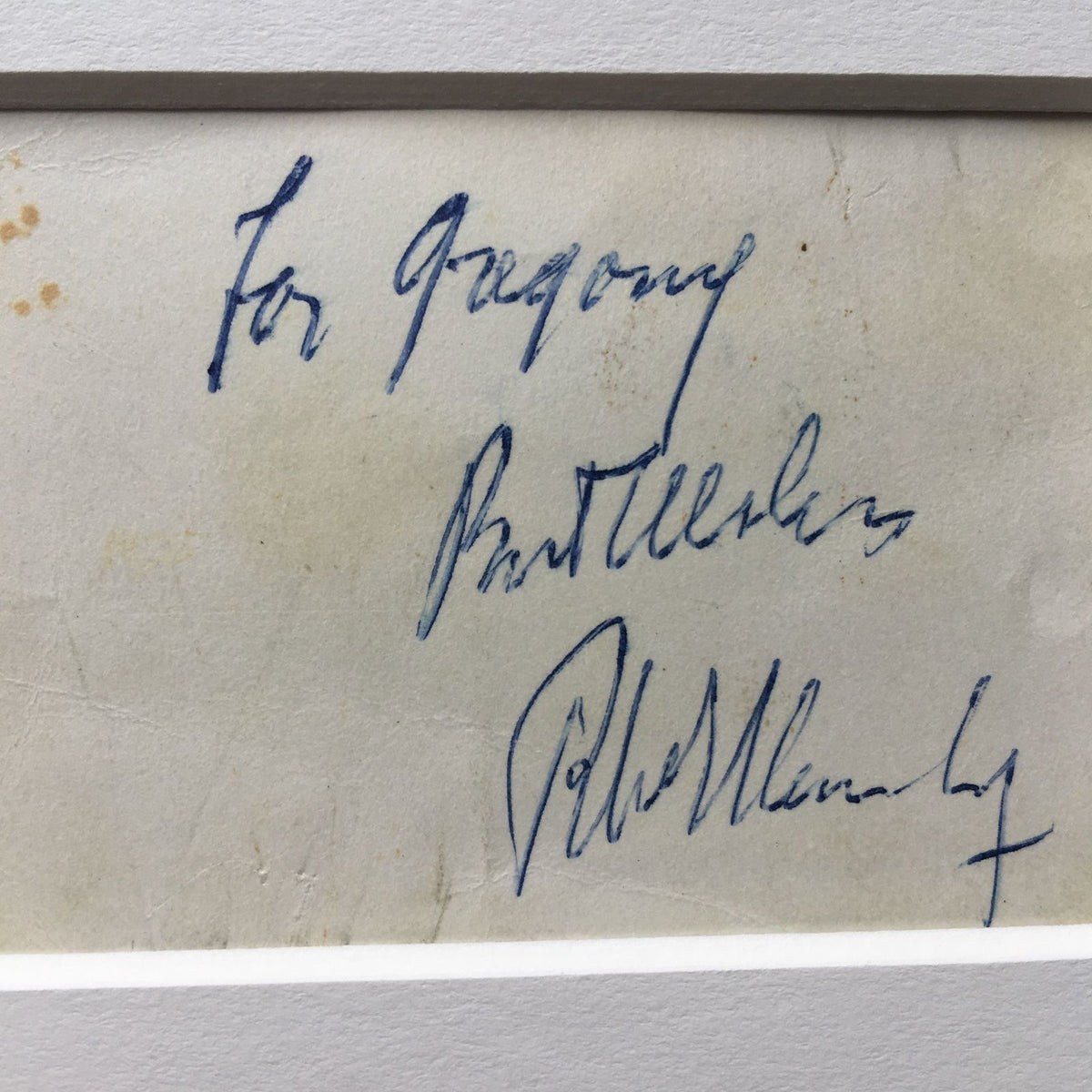 ROBERT F. KENNEDY * JSA COA * Scarce Authentic AUTOGRAPH Card SIGNED