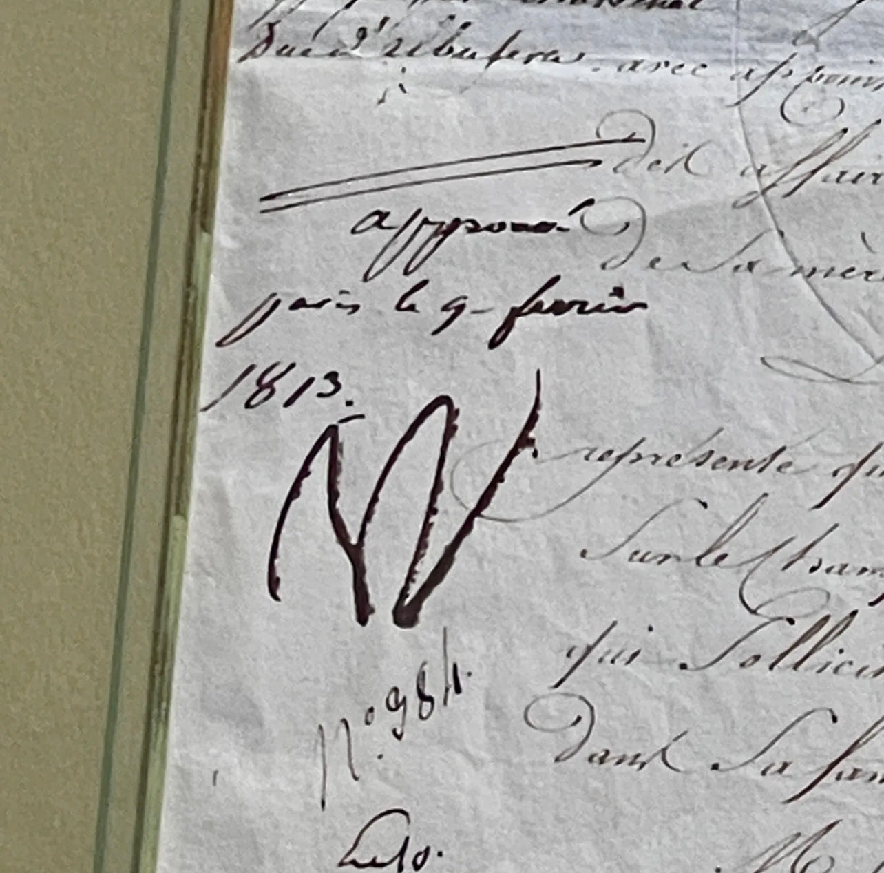 NAPOLEON BONAPARTE * PSA/DNA * Autograph Document Signed Approving Leave