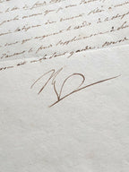 NAPOLEON BONAPARTE * PSA/DNA * AUTOGRAPH Letter Signed AS EMPEROR * War Budget