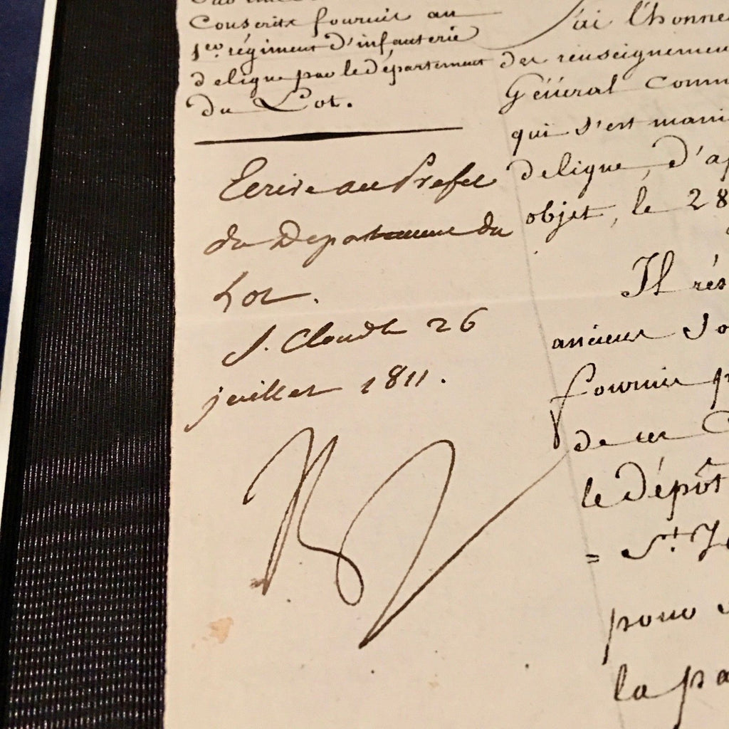 NAPOLEON BONAPARTE * AUTOGRAPH Signed at SAINT CLOUD * 1811 * re: Army Deserters