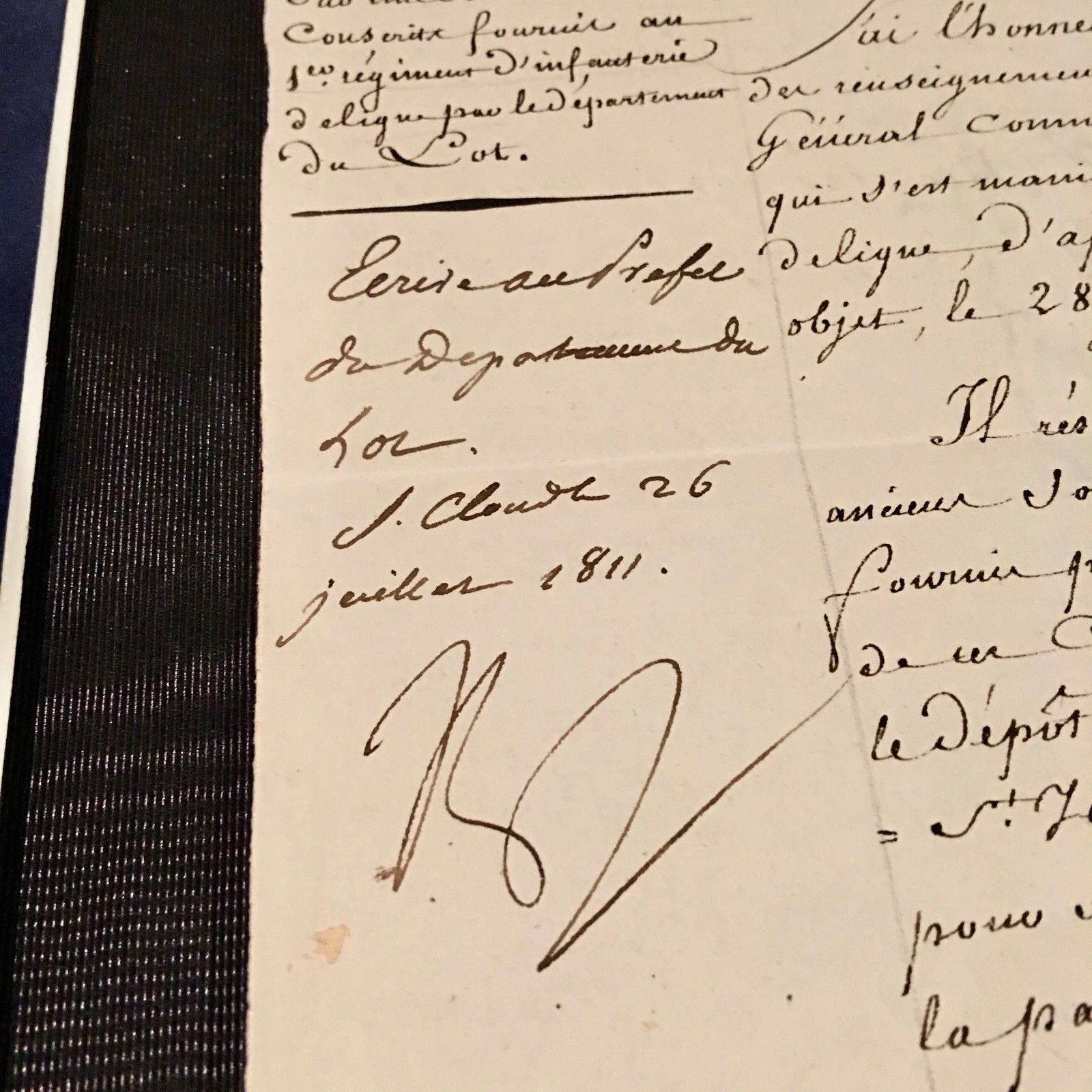 NAPOLEON BONAPARTE * AUTOGRAPH Signed at SAINT CLOUD * 1811 * re: Army Deserters