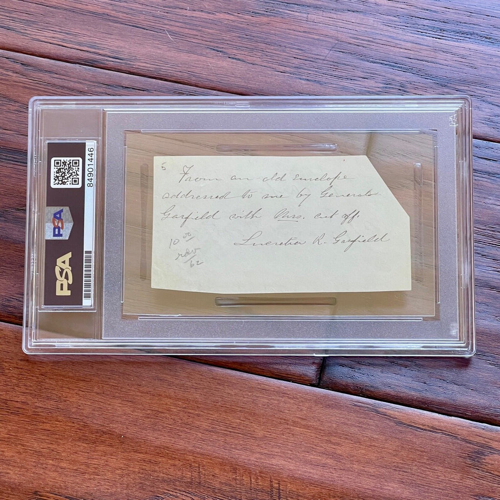 JAMES A. GARFIELD & LUCRETIA GARFIELD * PSA/DNA * Dual AUTOGRAPH Envelope SIGNED