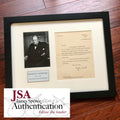 WINSTON S CHURCHILL * JSA LOA * Signed Letter Re: Military Battle Autograph *
