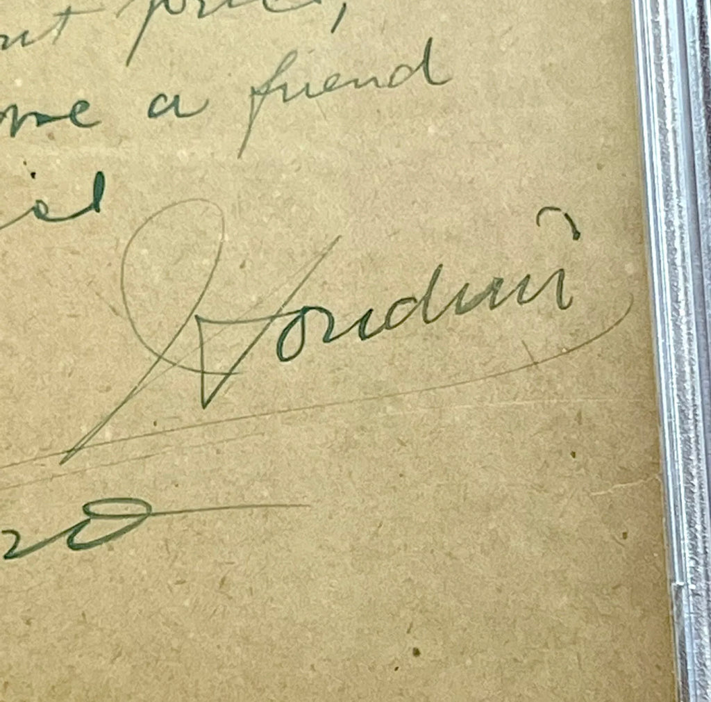 HARRY HOUDINI * PSA * Autograph Humorous Note Signed * Magician & Escape Artist