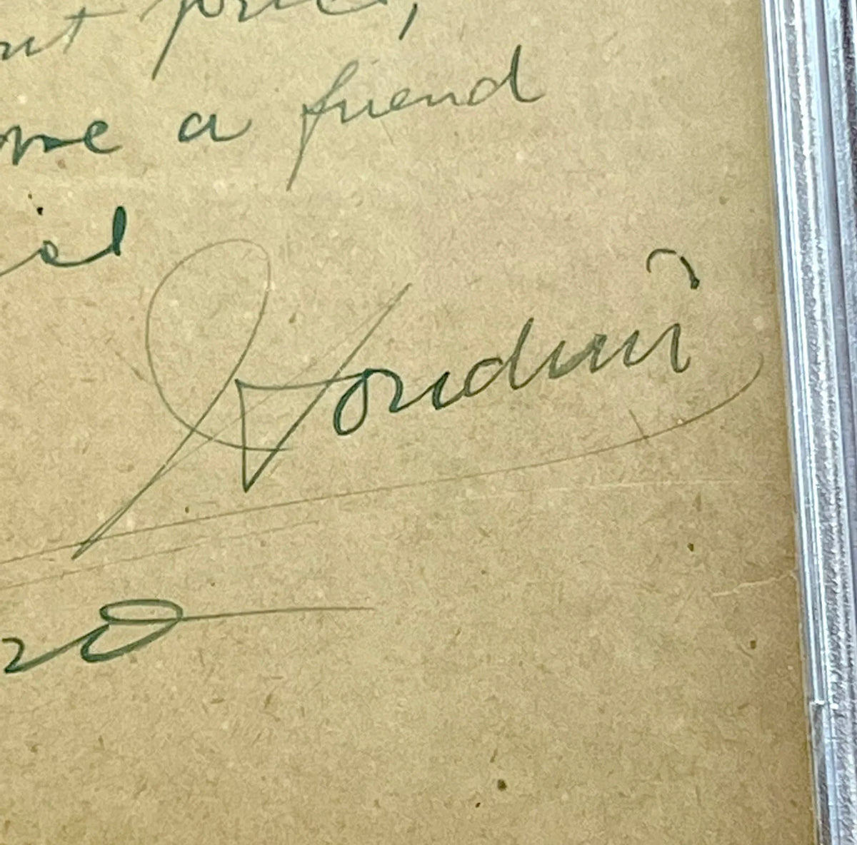 HARRY HOUDINI * PSA * Autograph Humorous Note Signed * Magician & Escape Artist