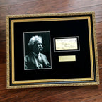 MARK TWAIN / SAMUEL L. CLEMENS * BAS Beckett LOA * Hand Signed Autograph Quote *