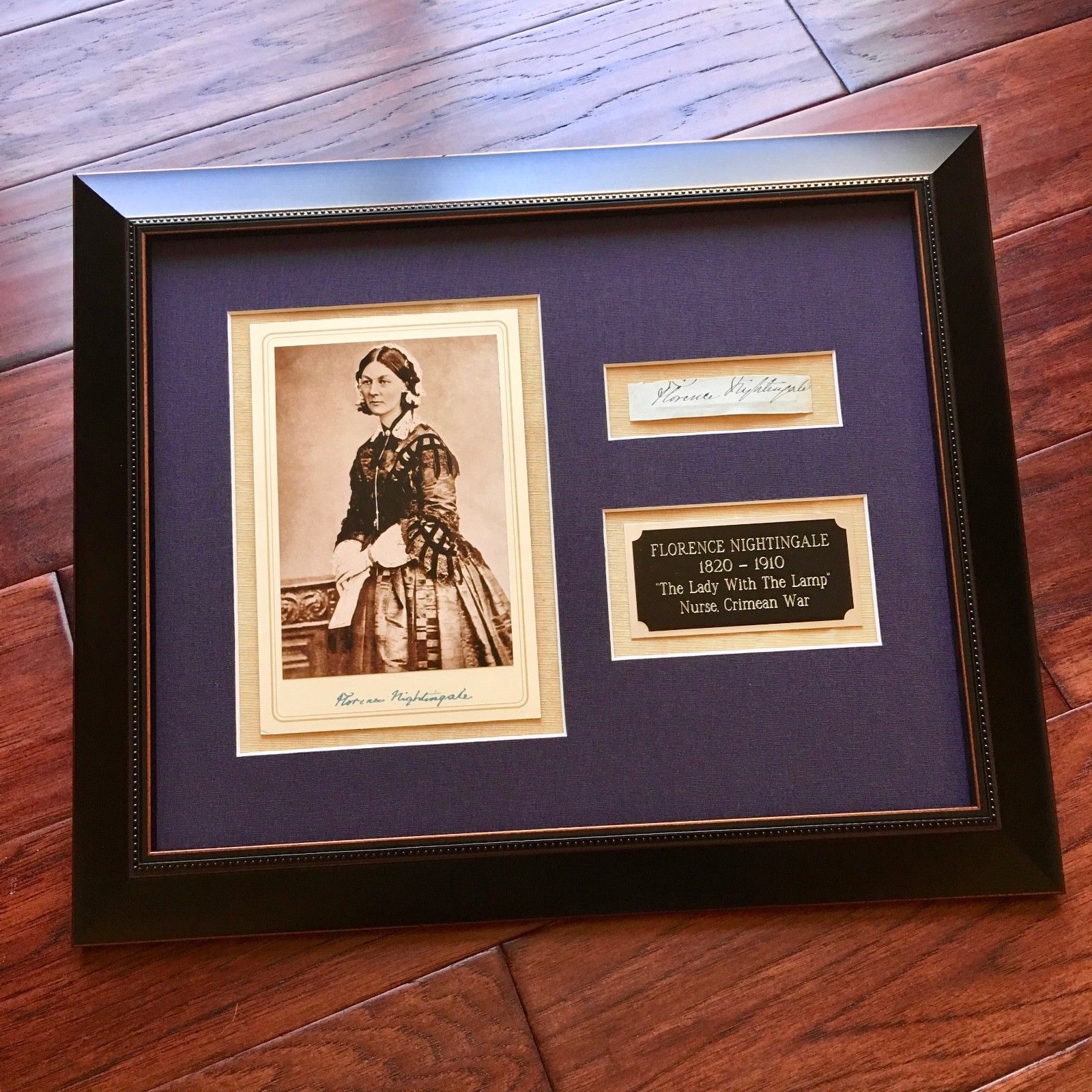 FLORENCE NIGHTINGALE * Desirable HAND SIGNED Cut Autograph * Crimean War Nurse