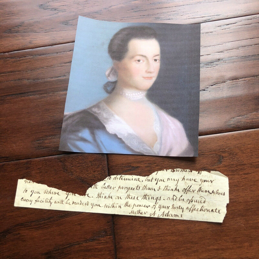 ABIGAIL ADAMS * JSA LOA * Partial Autograph Letter Signed * To John Quincy Adams