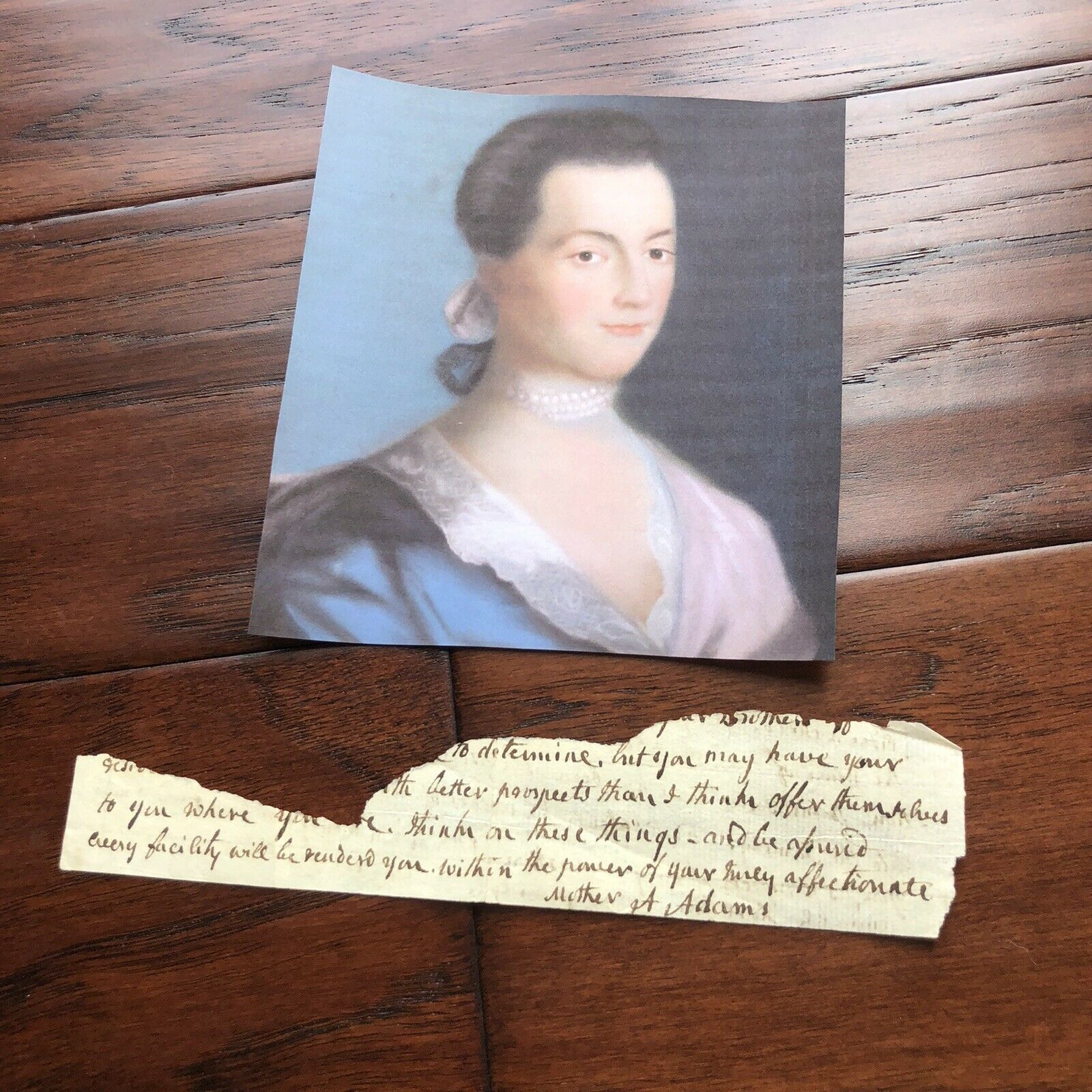 ABIGAIL ADAMS * JSA LOA * Partial Autograph Letter Signed * To John Quincy Adams
