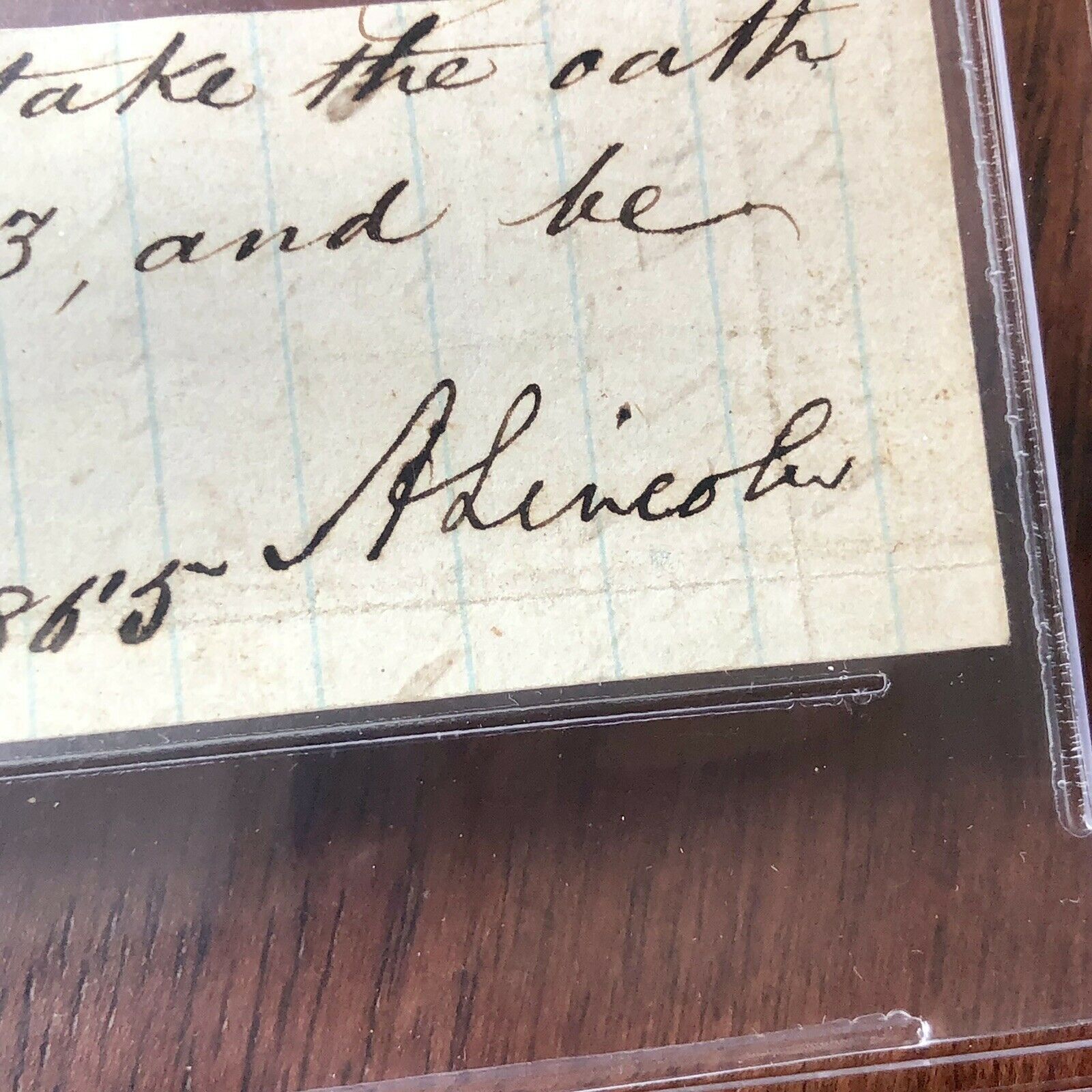 ABRAHAM LINCOLN * BAS JSA * Autograph AMNESTY Signed DAYS BEFORE ASSASSINATION