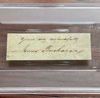 JAMES BUCHANAN * PSA/DNA * AUTOGRAPH Cut Signature SIGNED