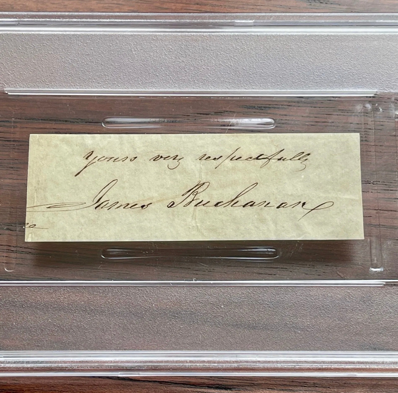 JAMES BUCHANAN * PSA/DNA * AUTOGRAPH Cut Signature SIGNED