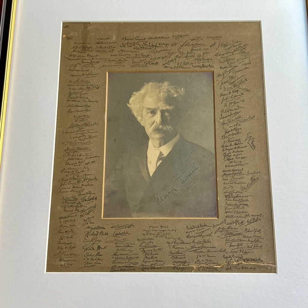 MARK TWAIN / SAMUEL L. CLEMENS * JSA * Autograph 'Savage Club' Photo Signed