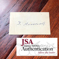 THEODORE ROOSEVELT * JSA LOA * Hand Signed Vice Presidents Card Autograph