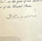 THEODORE ROOSEVELT * PSA/DNA Slabbed * Hand Signed Autograph * as PRESIDENT