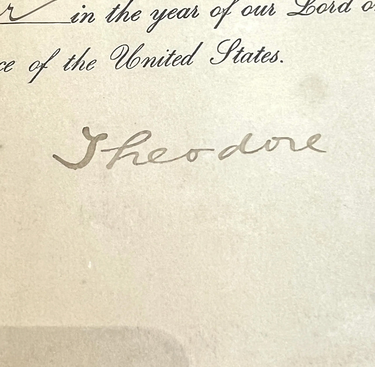 THEODORE ROOSEVELT * PSA/DNA Slabbed * Hand Signed Autograph * as PRESIDENT