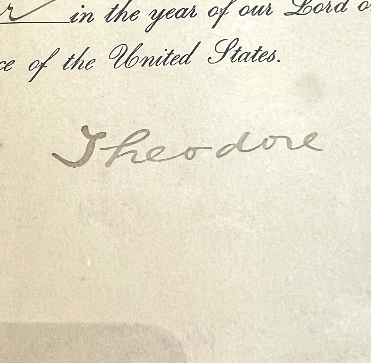 THEODORE ROOSEVELT * PSA/DNA Slabbed * Hand Signed Autograph * as PRESIDENT