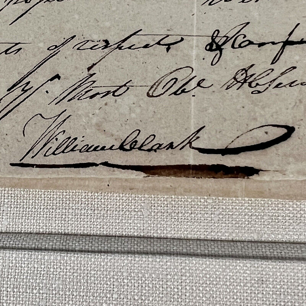 WILLIAM CLARK * PSA/DNA * Lewis & Clark Handwritten Autograph Letter Signed