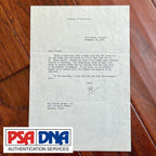 ROBERT F KENNEDY * PSA * Signed Autograph Re: Nepotism and Turning the FBI Loose