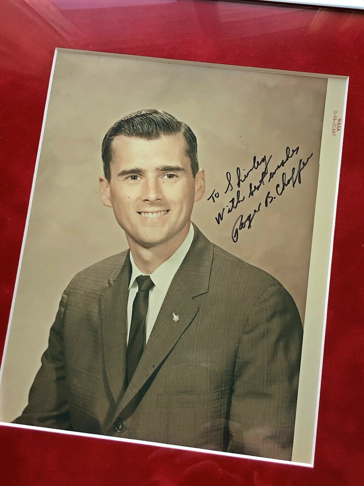 ROGER CHAFFEE * Zarelli LOA * PSA * NASA Red Number ** APOLLO 1 Autograph SIGNED