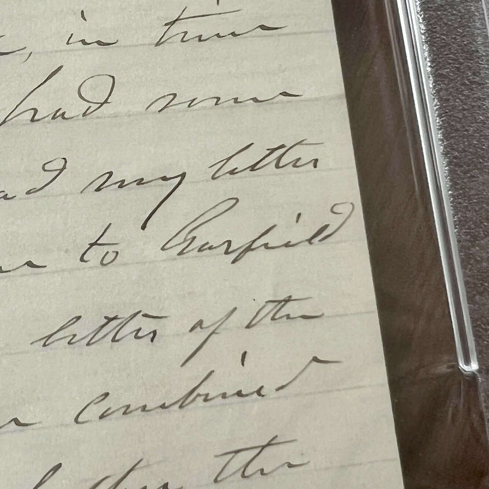 ULYSSES S. GRANT * PSA/DNA Slab * Autograph Letter Feuding James Garfield Signed
