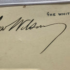 WOODROW WILSON * PSA/DNA Slabbed * Autograph White House Card Signed *
