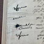 NAPOLEON BONAPARTE * JSA LOA * Signed Requests For Leaves of Absence Autograph