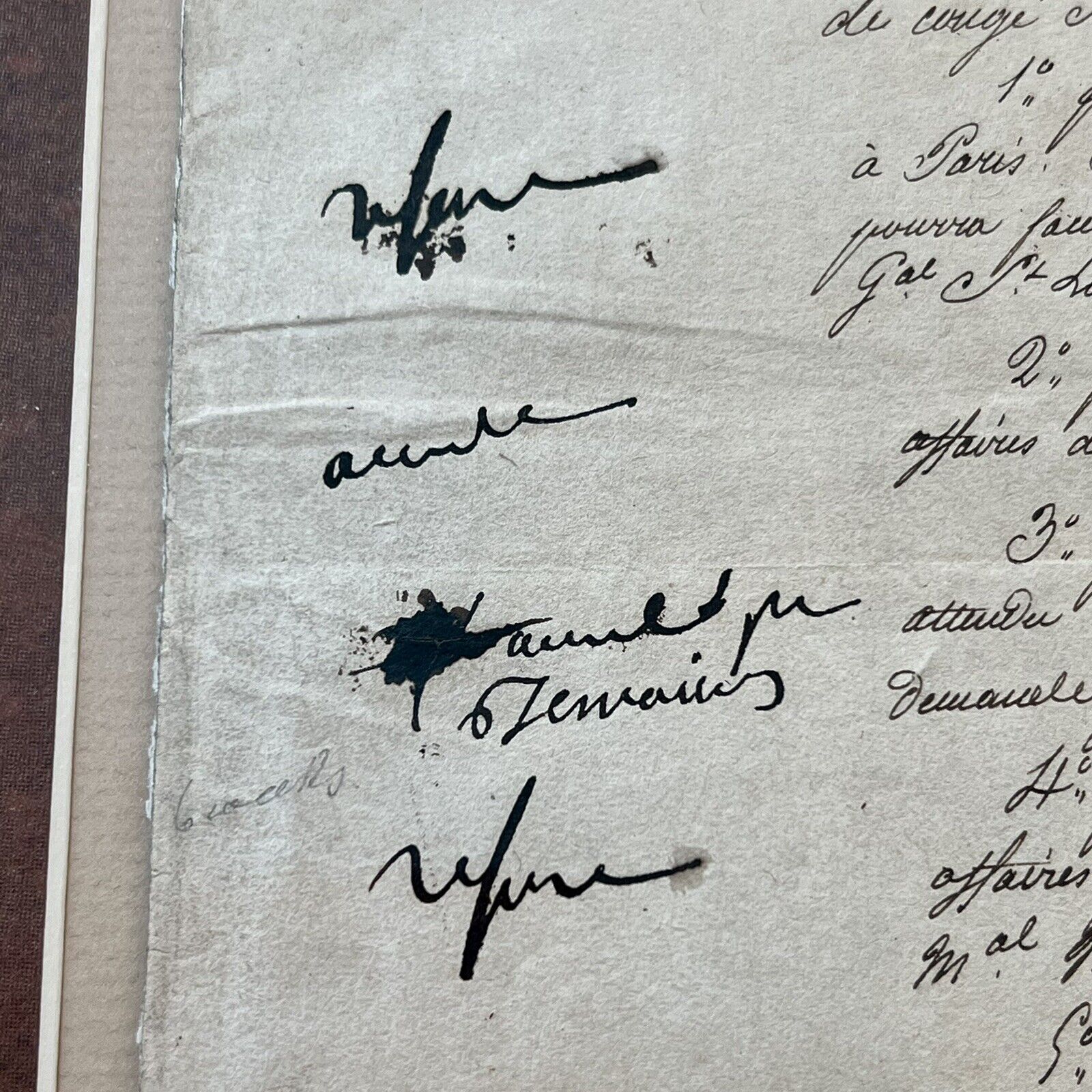 NAPOLEON BONAPARTE * JSA LOA * Signed Requests For Leaves of Absence Autograph