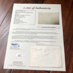 THE BEATLES * JSA LOA * Hand Signed Autograph Card * John Lennon George Harrison