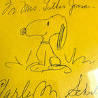 CHARLES M. SCHULZ * BAS * AUTOGRAPH Hand-Drawn SNOOPY Signed Sketch * Beckett