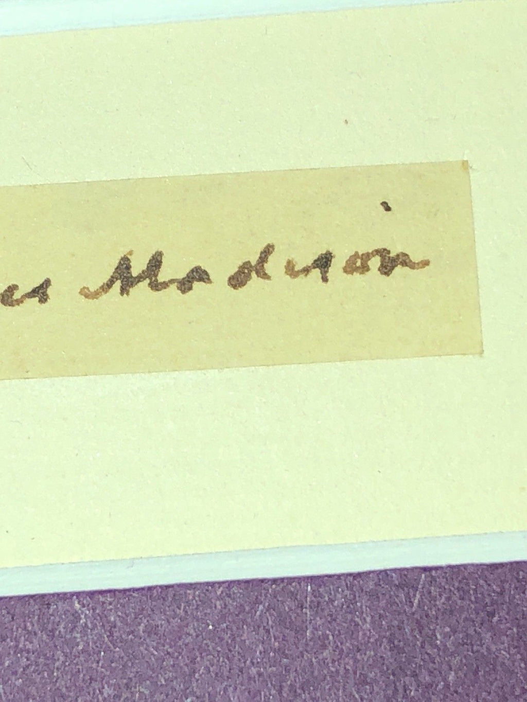 JAMES MADISON * Genuine SIGNED Clipped AUTOGRAPH * President Signature