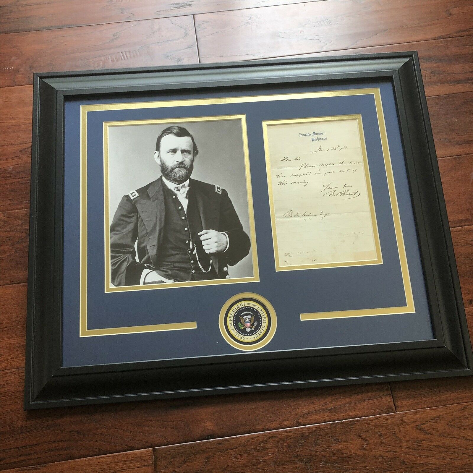 ULYSSES S. GRANT * PSA/DNA MINT 9 * Executive Mansion * AUTOGRAPH Letter SIGNED