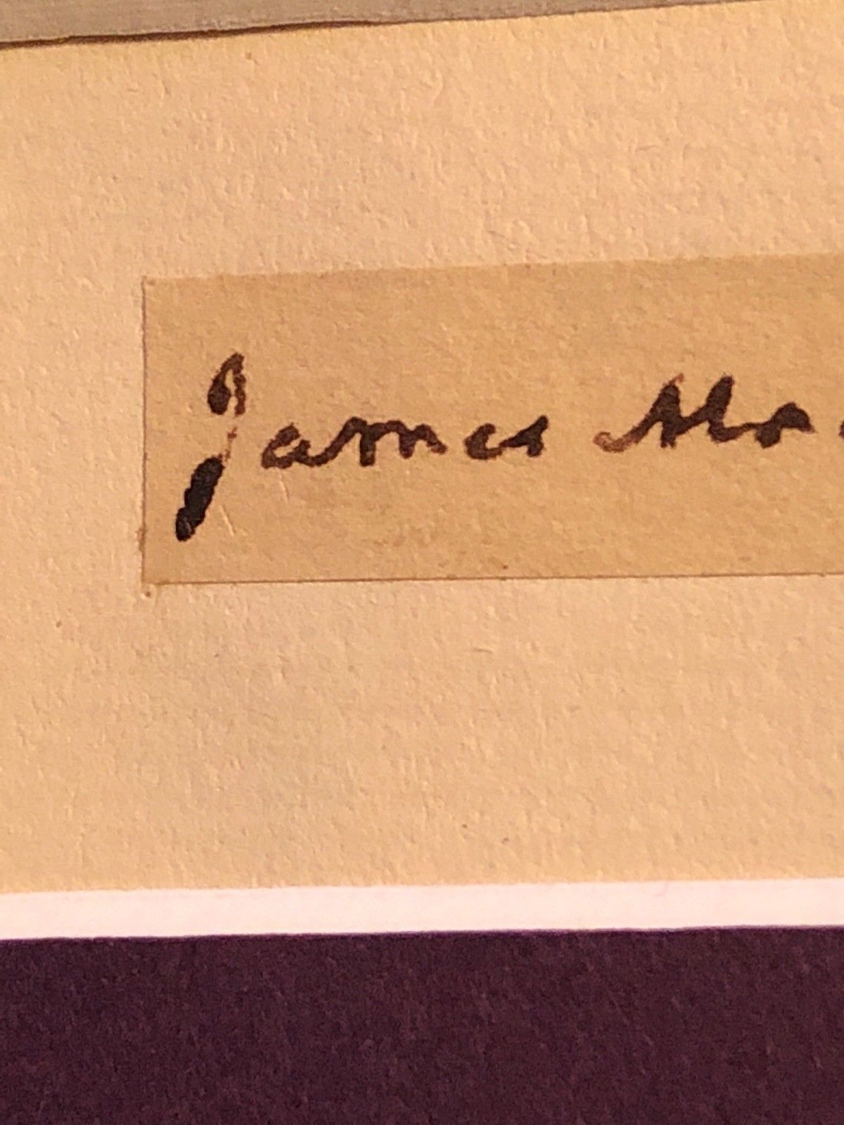 JAMES MADISON * Genuine SIGNED Clipped AUTOGRAPH * President Signature