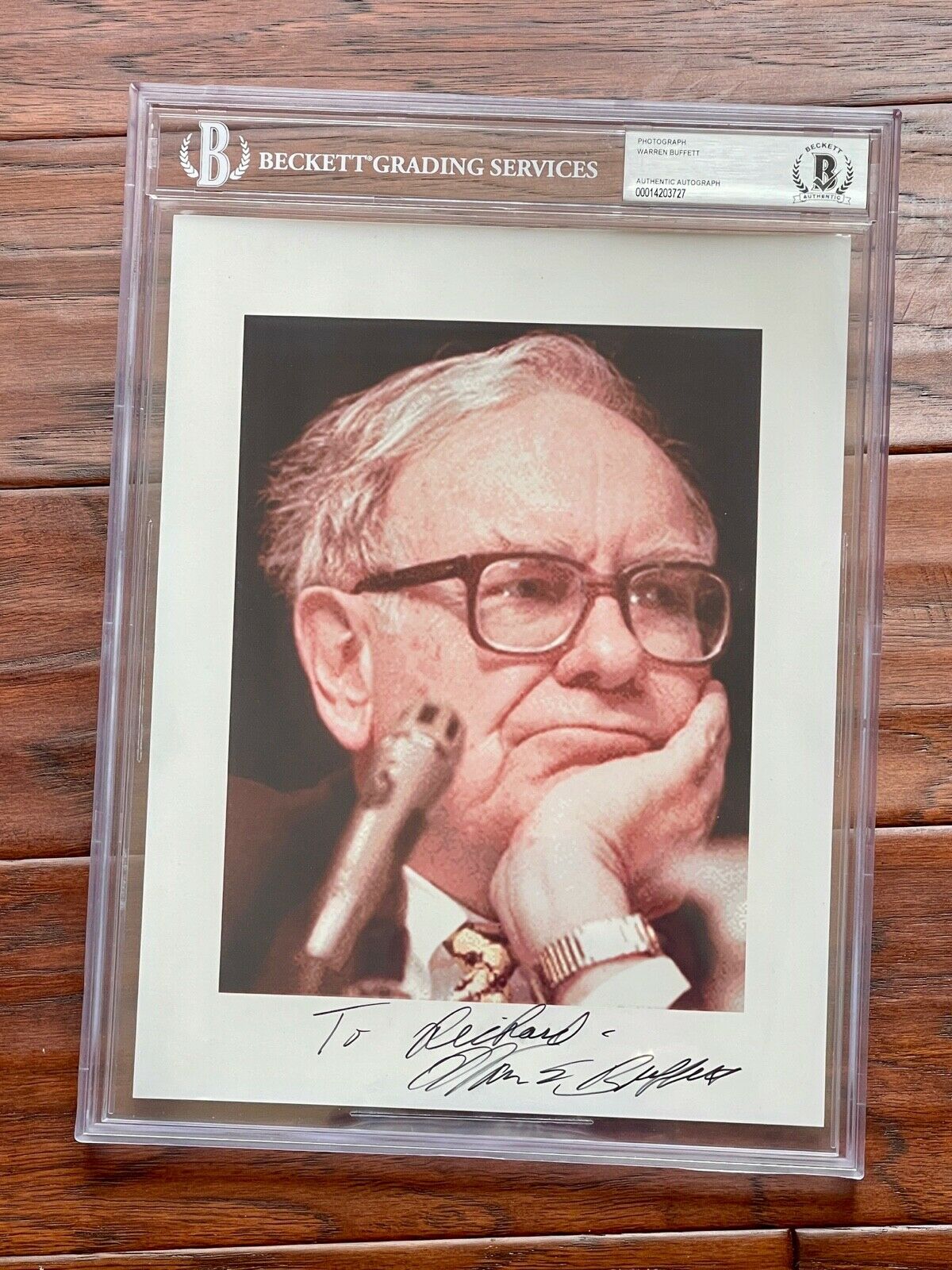 WARREN BUFFETT * BAS Beckett * AUTOGRAPH Photo SIGNED * Berkshire Hathaway