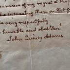 JOHN QUINCY ADAMS * JSA LOA * Handwritten Autograph Letter Signed Full Signature