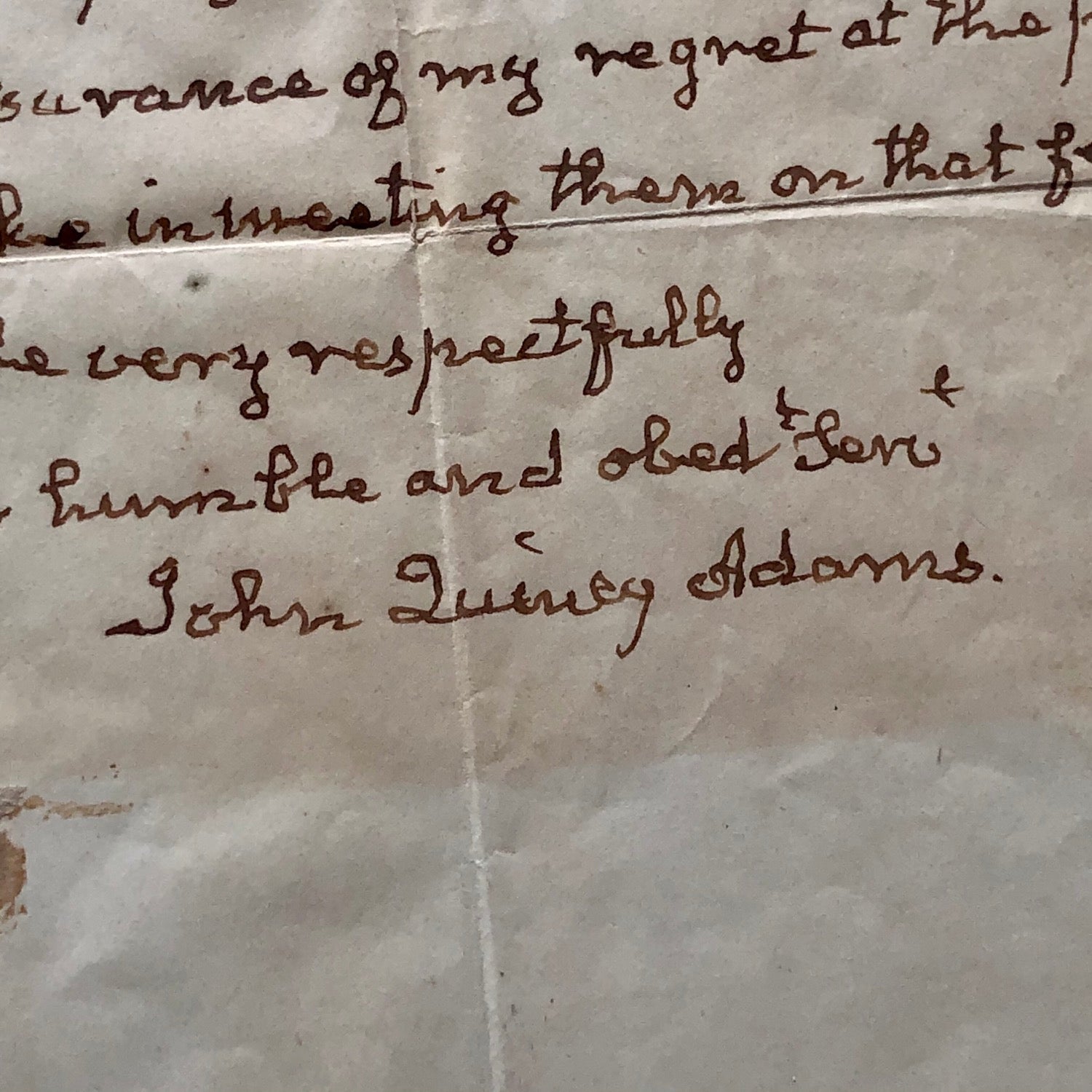 JOHN QUINCY ADAMS * JSA LOA * Handwritten Autograph Letter Signed Full Signature