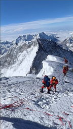 MOUNT EVEREST Genuine Prayer Flag ARTIFACT Carried to the Summit of MT 29029 FT
