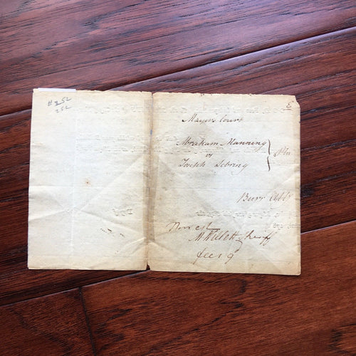 AARON BURR * Autograph HAND SIGNED EARLY Legal Doc * Dueled ALEXANDER HAMILTON
