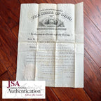 RUTHERFORD B. HAYES * JSA * Autograph State of Ohio Document Signed President