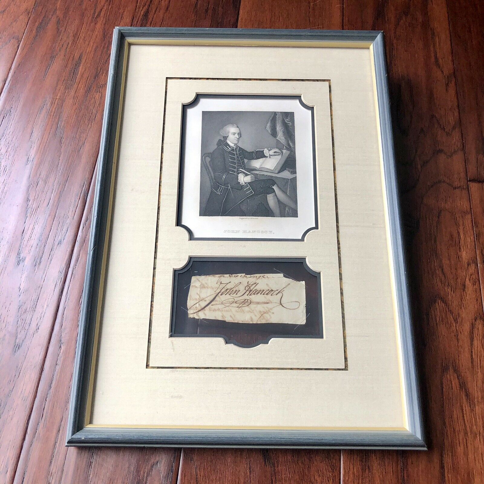 JOHN HANCOCK * JSA LOA * Autograph Cut Signature Signed Re: "George Washington"