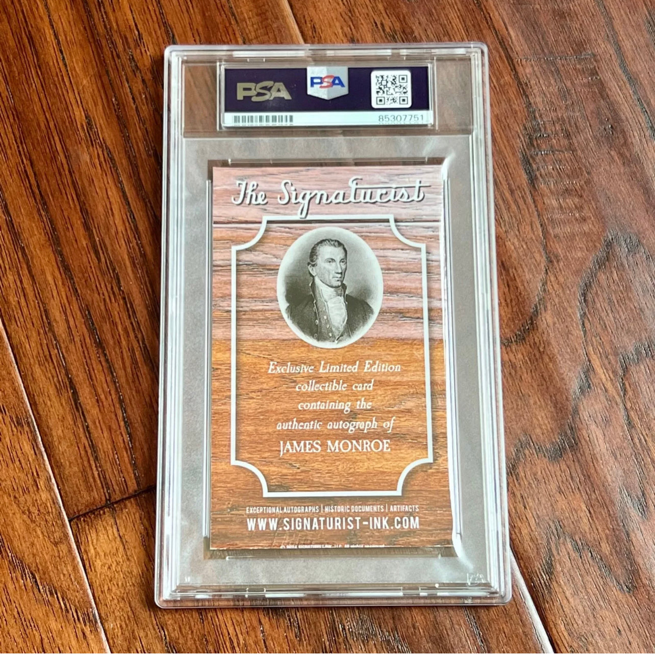 JAMES MONROE * PSA * Autograph Cut Signature Signed * President Encapsulated