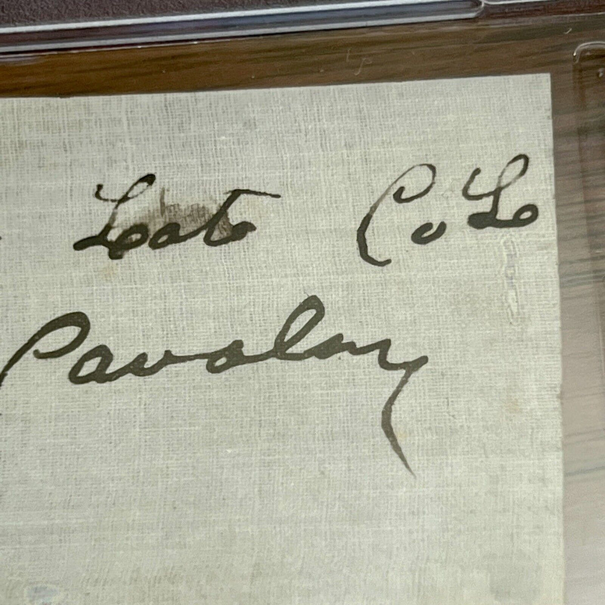 BOSTON CORBETT * PSA/DNA * Autograph Abraham Lincoln Avenger Signed * Shot Booth