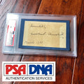 WINSTON S. CHURCHILL * PSA/DNA Slab * Autograph Inscribed Cut Card Signed *