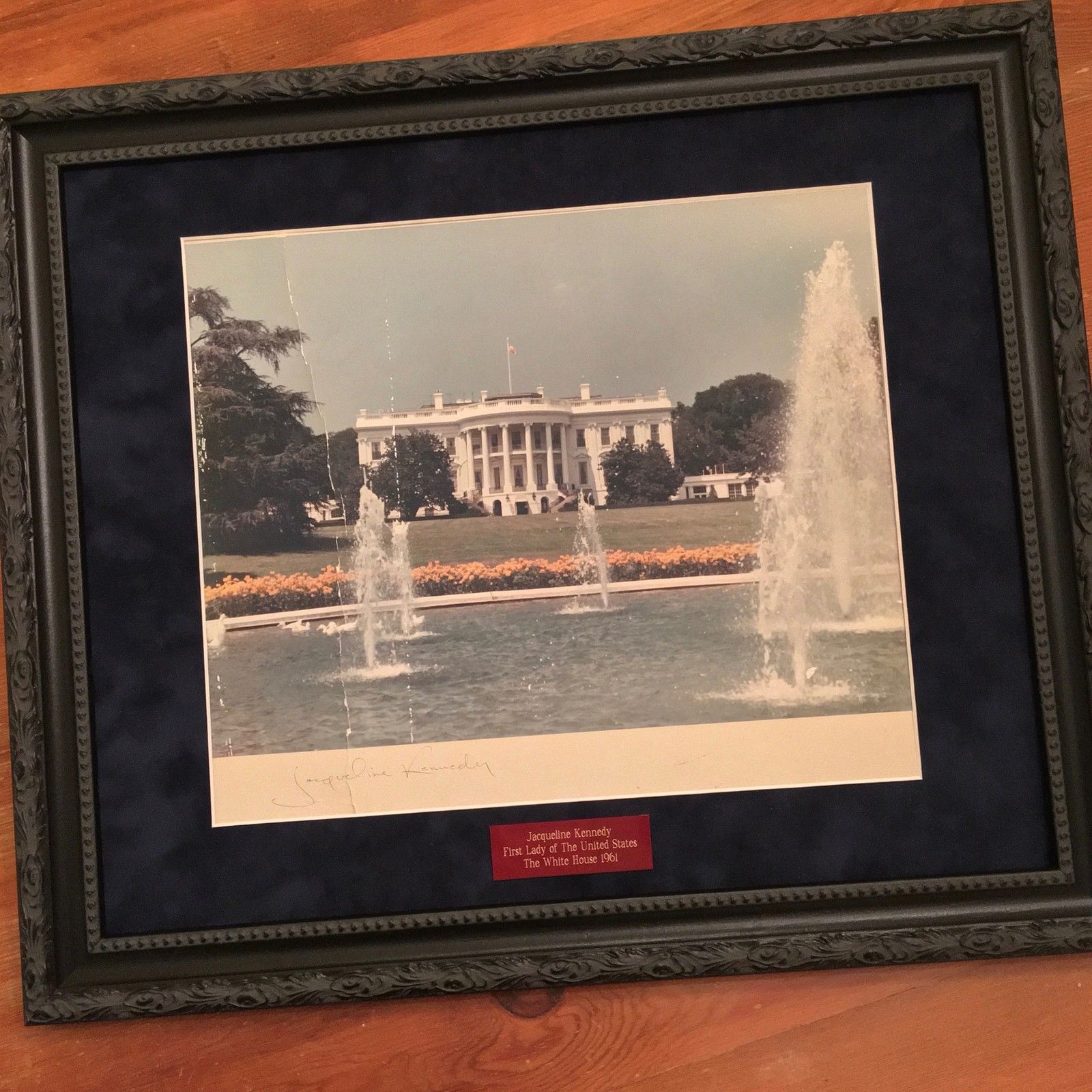 JACQUELINE KENNEDY * Rare AUTOGRAPH White House Portrait SIGNED as FIRST LADY