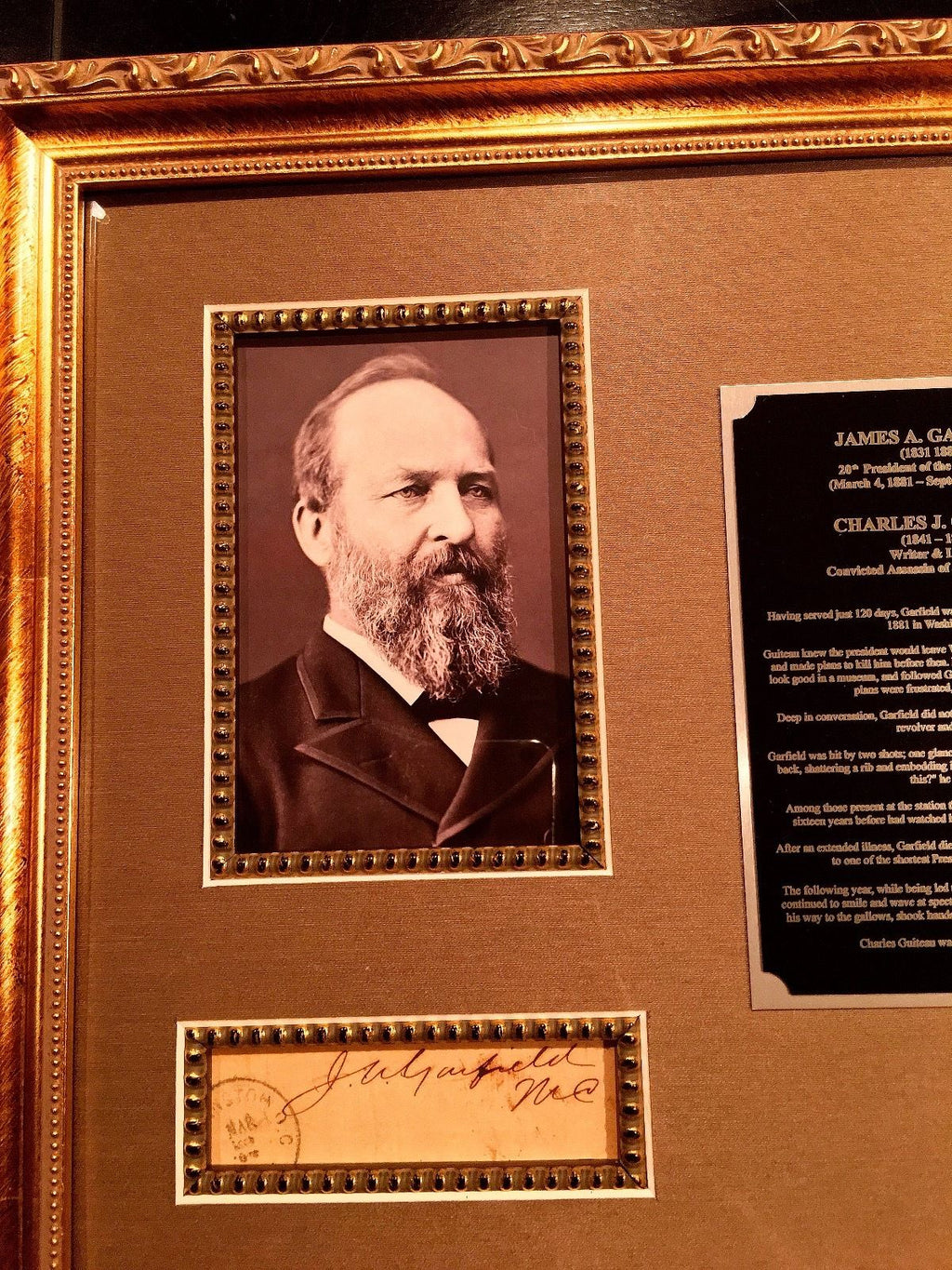 PSA/DNA President James A. GARFIELD + Charles GUITEAU Assassin AUTOGRAPHS SIGNED