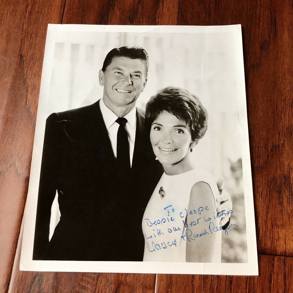 RONALD & NANCY REAGAN * BAS Beckett * Autograph Inscribed Signed Photo